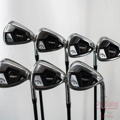 Callaway Rogue ST Max OS Iron Set 6-GW Mitsubishi Tensei AV Blue 75 Graphite Stiff Right Handed 38.0in