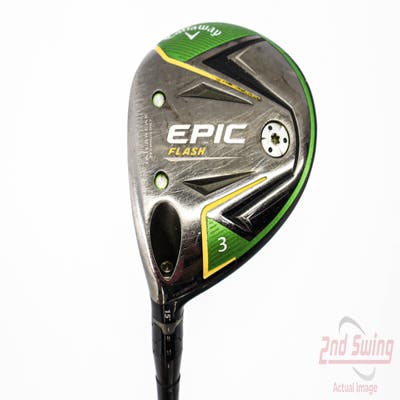 Callaway EPIC Flash Fairway Wood 3 Wood 3W 15° PX HZRDUS Smoke Black 60 Graphite Stiff Left Handed 45.0in