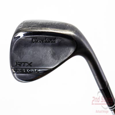 Cleveland RTX Full Face Black Satin Wedge Gap GW 50° 10 Deg Bounce Stock Steel Shaft Steel Wedge Flex Right Handed 35.5in