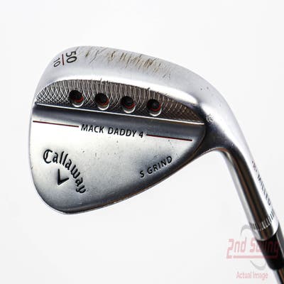 Callaway Mack Daddy 4 Chrome Wedge Gap GW 50° 10 Deg Bounce S Grind Dynamic Gold Tour Issue S200 Steel Stiff Right Handed 35.25in