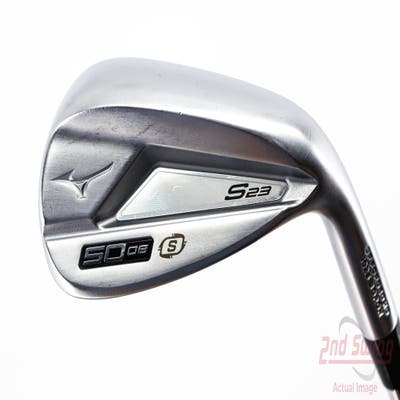 Mizuno S23 Satin Chrome Wedge Gap GW 50° 8 Deg Bounce S Grind FST KBS Hi-Rev 2.0 115 Steel Wedge Flex Right Handed 36.0in