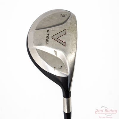 TaylorMade V Steel Fairway Wood 3 Wood 3W 15° TM M.A.S.2 Graphite Stiff Right Handed 43.0in