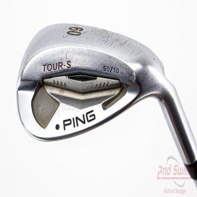 Ping Tour-S Chrome Wedge Lob LW 60° 10 Deg Bounce FST KBS Tour Steel Wedge Flex Right Handed Black Dot 35.25in