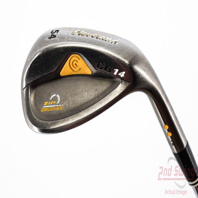 Cleveland CG14 Gunmetal Wedge Sand SW 54° 12 Deg Bounce Cleveland Actionlite Steel Steel Wedge Flex Right Handed 36.25in