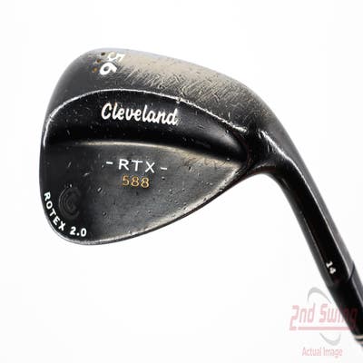 Cleveland 588 RTX 2.0 Black Satin Wedge Sand SW 56° 14 Deg Bounce True Temper Dynamic Gold Steel Wedge Flex Right Handed 35.5in