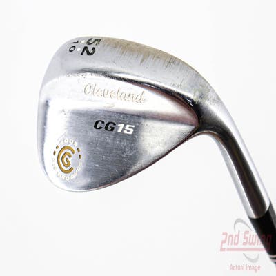 Cleveland CG15 Satin Chrome Wedge Gap GW 52° 10 Deg Bounce Cleveland Traction Wedge Steel Wedge Flex Right Handed 35.75in