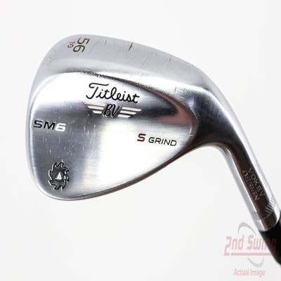 Titleist Vokey SM6 Tour Chrome Wedge Sand SW 56° 10 Deg Bounce SM6 BV Steel Wedge Flex Right Handed 35.5in