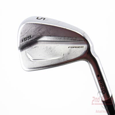 Ping i59 Single Iron 5 Iron Stock Steel Shaft Steel Stiff Right Handed Black Dot 38.25in