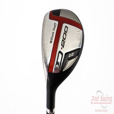 Wilson Staff D200 Hybrid 4 Hybrid 22° UST Mamiya Elements Chrome Graphite Stiff Left Handed 40.5in