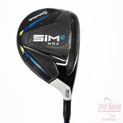 TaylorMade SIM2 MAX Fairway Wood 3 Wood 3W 15° Fujikura Ventus TR Blue VC 5 Graphite Regular Right Handed 43.25in