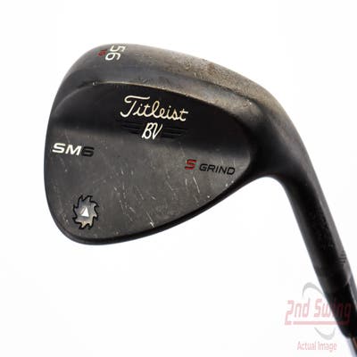 Titleist Vokey SM6 Jet Black Wedge Sand SW 56° 10 Deg Bounce S Grind SM6 BV Steel Wedge Flex Right Handed 35.25in