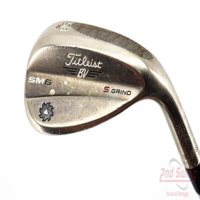 Titleist Vokey SM6 Steel Grey Wedge Lob LW 58° 10 Deg Bounce S Grind SM6 BV Steel Wedge Flex Right Handed 35.0in