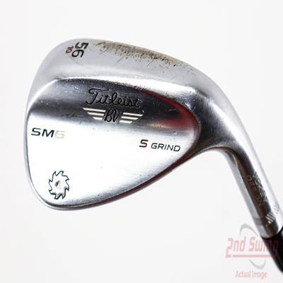 Titleist Vokey SM6 Tour Chrome Wedge Sand SW 56° 10 Deg Bounce S Grind FST KBS Tour Steel Stiff Right Handed 36.25in