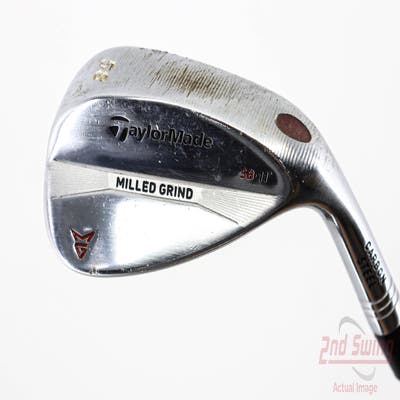 TaylorMade Milled Grind Satin Chrome Wedge Lob LW 58° 11 Deg Bounce True Temper Dynamic Gold Steel Wedge Flex Right Handed 35.0in