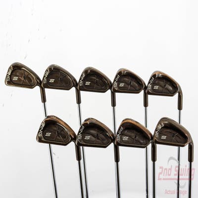 Ping ISI Beryllium Copper Iron Set 3-PW LW Ping Z-Z65 Steel Stiff Right Handed Black Dot 38.5in