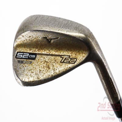 Mizuno T22 Raw Wedge Gap GW 52° 9 Deg Bounce Dynamic Gold Tour Issue S400 Steel Stiff Right Handed 36.0in