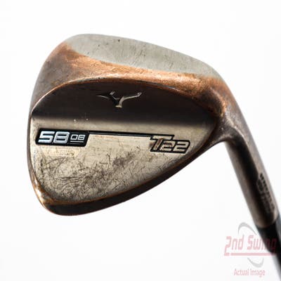 Mizuno T22 Denim Copper Wedge Lob LW 58° 8 Deg Bounce Dynamic Gold Tour Issue S400 Steel Stiff Right Handed 36.0in