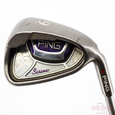 Ping Serene Single Iron 9 Iron Ping ULT 210 Ladies Ultra Lite Graphite Ladies Right Handed Red dot 36.0in