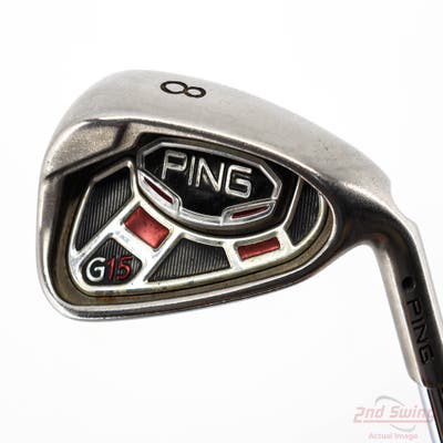 Ping G15 Single Iron 8 Iron Ping AWT Steel Regular Right Handed Black Dot 36.75in