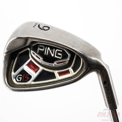 Ping G15 Single Iron 9 Iron Ping AWT Steel Regular Right Handed Black Dot 36.25in