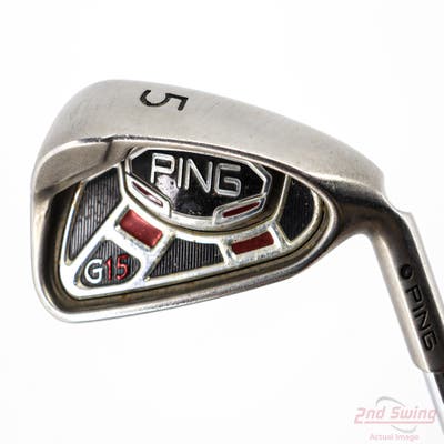 Ping G15 Single Iron 5 Iron Ping AWT Steel Regular Right Handed Black Dot 38.25in