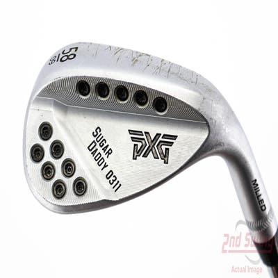 PXG 0311 Sugar Daddy Milled Chrome Wedge Lob LW 58° 9 Deg Bounce True Temper Elevate 95 VSS Steel Stiff Right Handed 35.0in