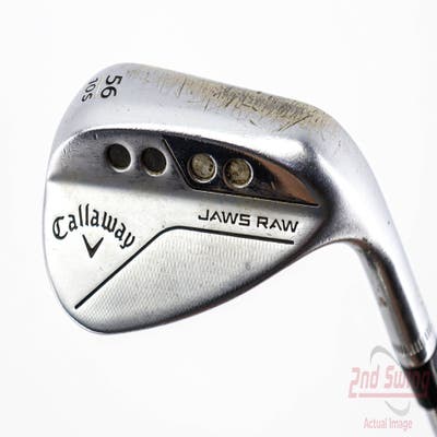 Callaway Jaws Raw Chrome Wedge Sand SW 56° 10 Deg Bounce S Grind Dynamic Gold Spinner TI Steel Wedge Flex Right Handed 34.75in