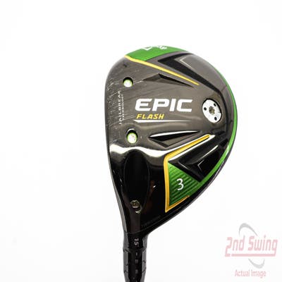 Callaway EPIC Flash Fairway Wood 3 Wood 3W 15° Project X EvenFlow Green 55 Graphite Senior Left Handed 43.25in