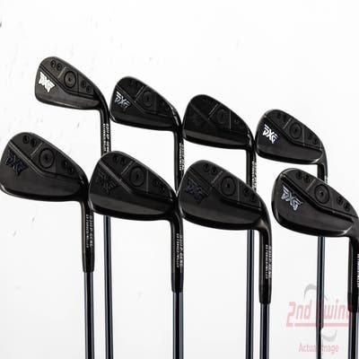 PXG 0311 XP GEN6 Double Black Iron Set 4-GW UST Mamiya Recoil 75 Dart Graphite Stiff Right Handed 38.5in