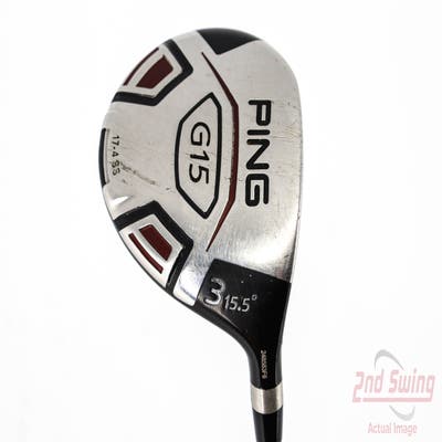 Ping G15 Fairway Wood 3 Wood 3W 15.5° Aldila Serrano 75 Fairway Graphite Stiff Right Handed 42.75in