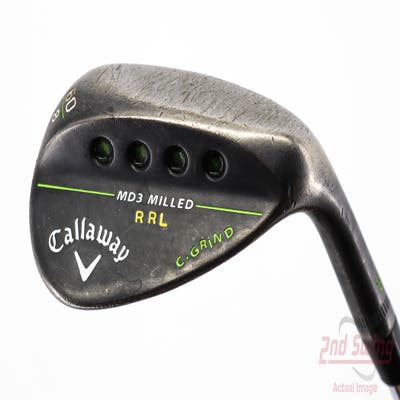 Callaway MD3 Milled Black C-Grind Wedge Lob LW 60° 8 Deg Bounce C Grind True Temper Dynamic Gold S300 Steel Stiff Right Handed 36.0in