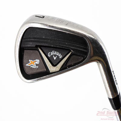 Callaway X2 Hot Single Iron 7 Iron Stock Steel Shaft Steel Stiff Right Handed 37.0in