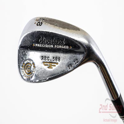 Cleveland 2012 588 Chrome Wedge Lob LW 58° 12 Deg Bounce Stock Steel Shaft Steel Wedge Flex Right Handed 35.25in