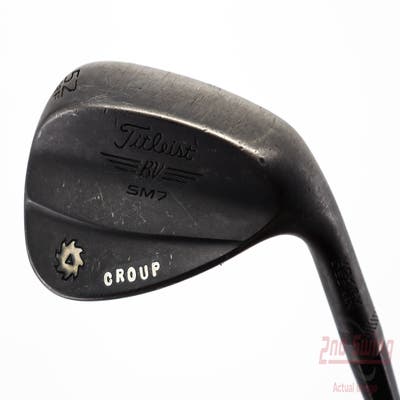 Titleist Vokey SM7 Jet Black Wedge Gap GW 52° 8 Deg Bounce F Grind Project X Rifle 6.0 Steel Stiff Right Handed 35.5in