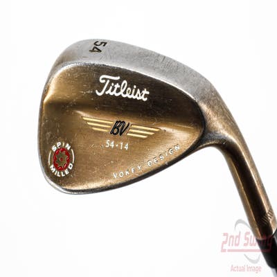 Titleist 2009 Vokey Spin Milled Oil Can Wedge Sand SW 54° 14 Deg Bounce Stock Steel Shaft Steel Wedge Flex Right Handed 35.75in