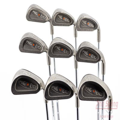 Ping Eye 2 + Iron Set 3-SW Ping KT-M Steel Stiff Right Handed Orange Dot 38.25in