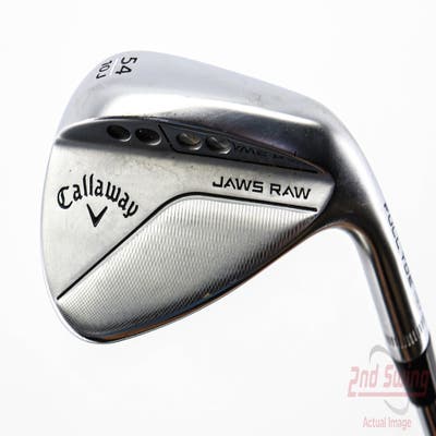 Callaway Jaws Raw Full Toe Chrome Wedge Sand SW 54° 10 Deg Bounce J Grind Dynamic Gold Spinner TI Steel Wedge Flex Right Handed 35.25in