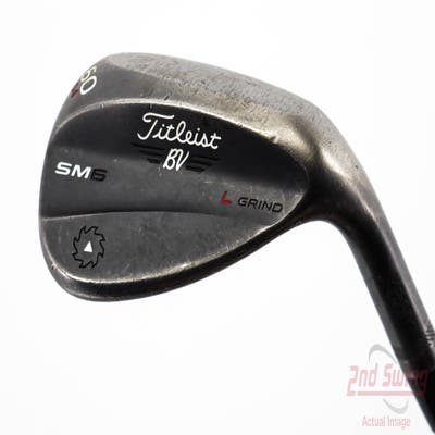 Titleist Vokey SM6 Jet Black Wedge Lob LW 60° 4 Deg Bounce L Grind Titleist Vokey BV Steel Wedge Flex Right Handed 36.25in