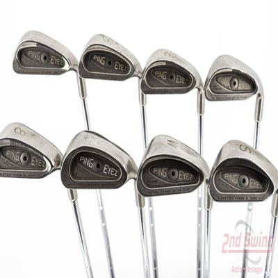 Ping Eye 2 Iron Set 4-PW SW Ping ZZ Lite Steel Stiff Right Handed Black Dot 38.5in