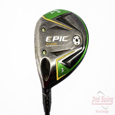 Callaway EPIC Flash Fairway Wood 3 Wood 3W 15° Mitsubishi Tensei AV Blue 75 Graphite X-Stiff Left Handed 43.0in