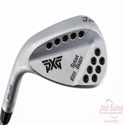 PXG 0311 Sugar Daddy Milled Chrome Wedge Sand SW 54° 10 Deg Bounce Aerotech SteelFiber fc115cw Graphite Stiff Left Handed 36.0in