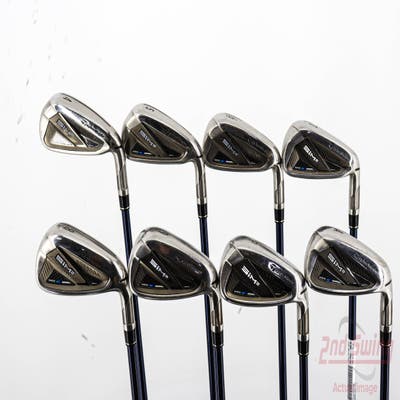 TaylorMade SIM2 MAX Iron Set 4-GW Fujikura Ventus Blue 7 Graphite Stiff Right Handed 38.5in