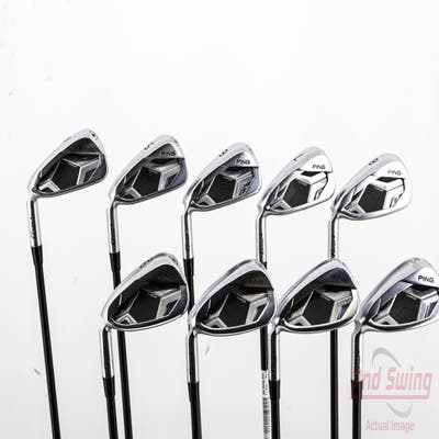 Ping G430 Iron Set 4-PW AW GW LA Golf A Series Low 60 Graphite Regular Left Handed Black Dot 38.0in