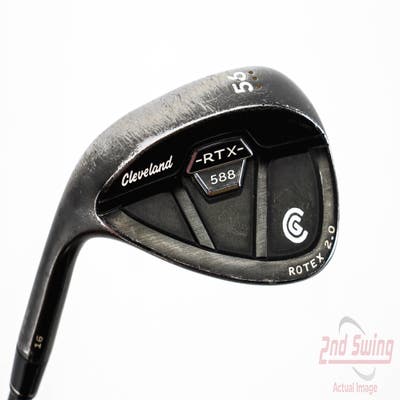 Cleveland 588 RTX 2.0 CB Black Satin Wedge Sand SW 56° 16 Deg Bounce Stock Graphite Shaft Graphite Wedge Flex Left Handed 36.0in