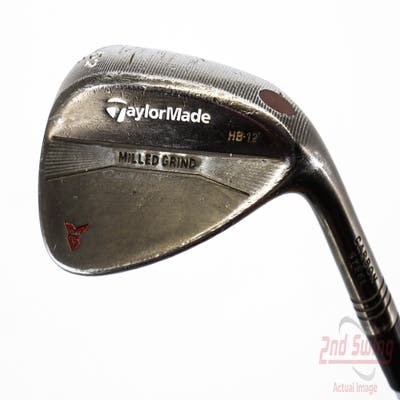 TaylorMade Milled Grind Black Wedge Gap GW 52° 12 Deg Bounce HB True Temper Dynamic Gold Steel Wedge Flex Right Handed 35.5in