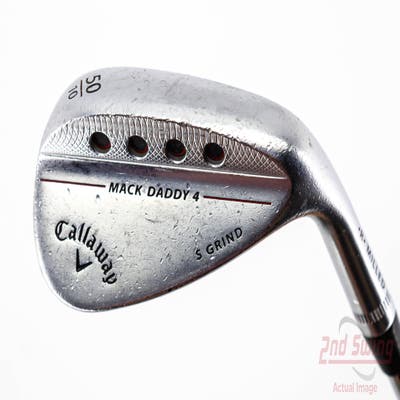 Callaway Mack Daddy 4 Chrome Wedge Gap GW 50° 10 Deg Bounce Dynamic Gold Tour Issue S200 Steel Wedge Flex Right Handed 35.75in