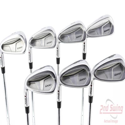 Ping i200 Iron Set 4-PW FST KBS Tour Steel Stiff Left Handed Maroon Dot 39.0in