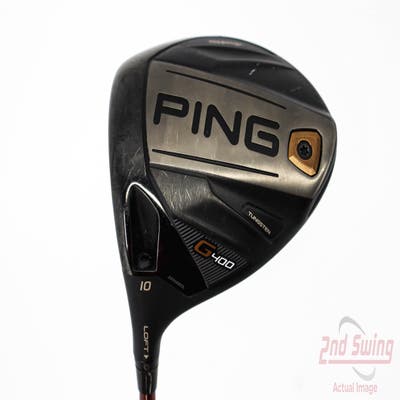 Ping G400 SF Tec Driver 10° Fujikura Motore Speeder 661 Graphite Stiff Left Handed 45.25in