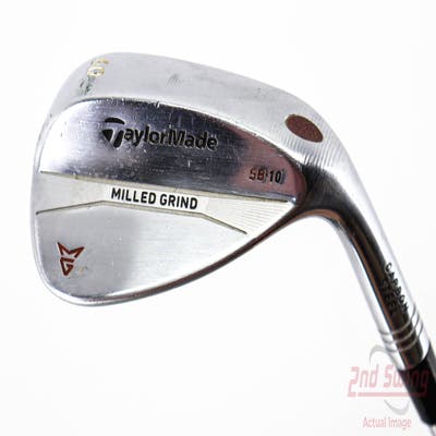 TaylorMade Milled Grind Satin Chrome Wedge Lob LW 60° 10 Deg Bounce True Temper Dynamic Gold Steel Wedge Flex Right Handed 35.0in