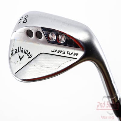 Callaway Jaws Raw Chrome Wedge Lob LW 60° 12 Deg Bounce X Grind Dynamic Gold Tour Issue S400 Steel Stiff Right Handed 35.25in